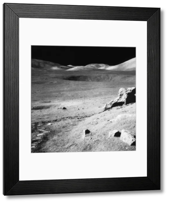 Framed Print : Lunar landscape, Apollo 17 Mission