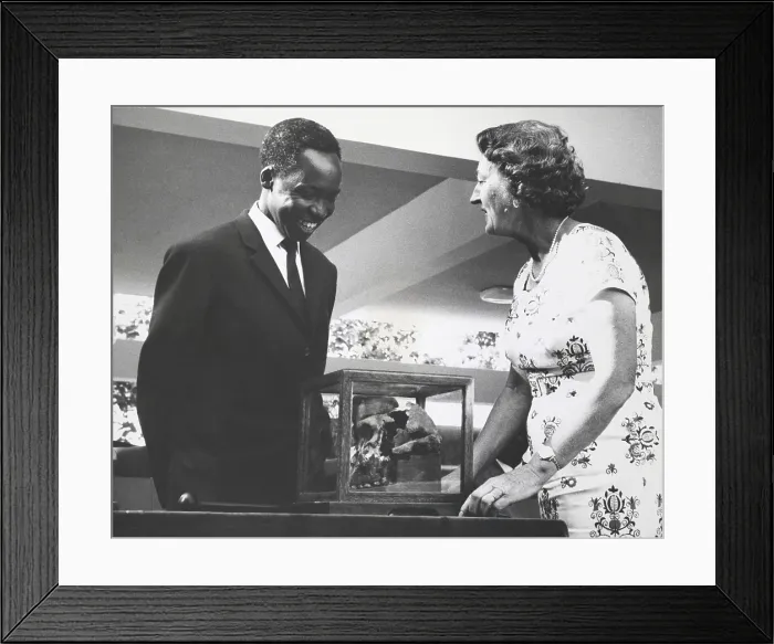 Framed Print : President Nyerere and Mary Leakey Framed Print : President Nyerere and Mary Leakey