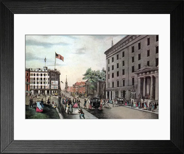 Framed Print : Broadway, NYC, 19th Century Framed Print : Broadway, NYC, 19th Century