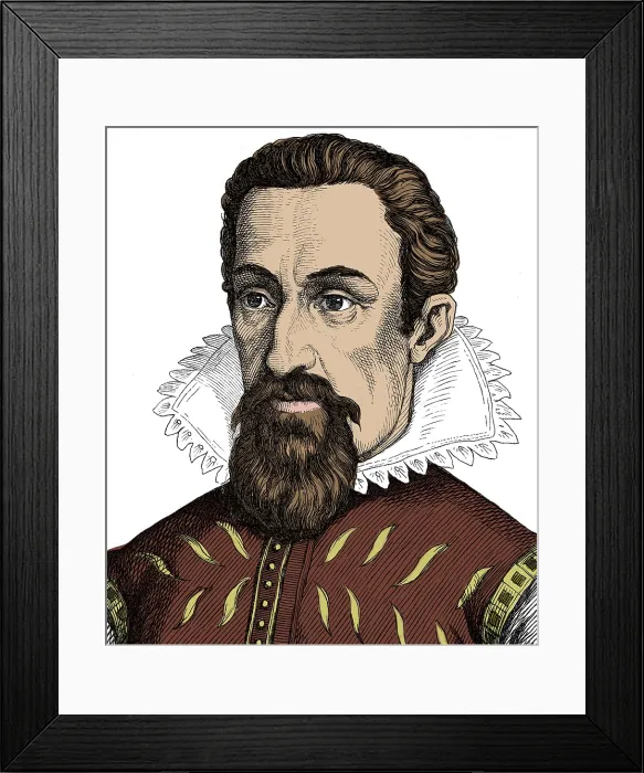 Framed Print : Johannes Kepler, German Mathematician and Astronomer Framed Print : Johannes Kepler, German Mathematician and Astronomer