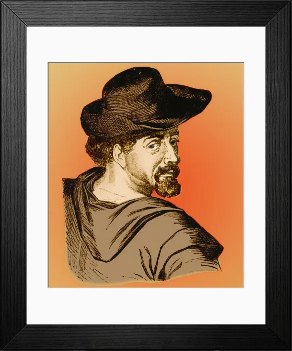 Framed Print : Miguel de Cervantes, Spanish Author Framed Print : Miguel de Cervantes, Spanish Author