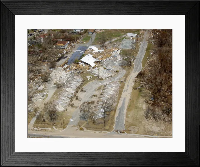 Framed Print : Hurrican Katrina Damage Framed Print : Hurrican Katrina Damage