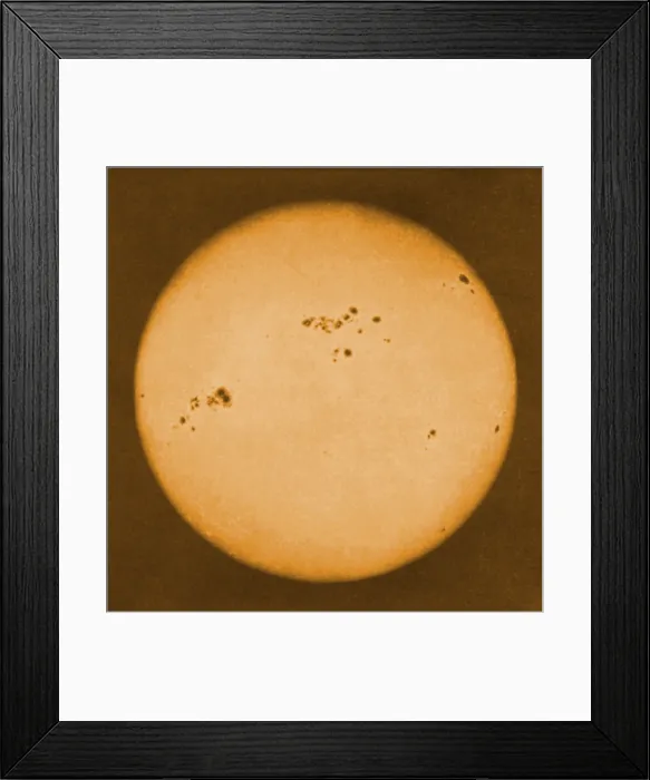 Framed Print : Sun Photographed by Lewis M. Rutherfurd, 1870 Framed Print : Sun Photographed by Lewis M. Rutherfurd, 1870