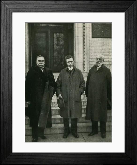 Framed Print : Peary, Stefansson, Greely, Polar Explorers, 1919 Framed Print : Peary, Stefansson, Greely, Polar Explorers, 1919