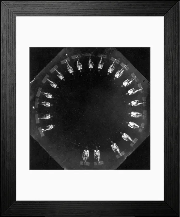 Framed Print : Marey Wheel Photographs, 1884 Framed Print : Marey Wheel Photographs, 1884