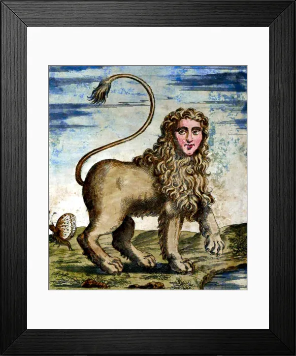 Framed Print : Manticore, Legendary Creature Framed Print : Manticore, Legendary Creature