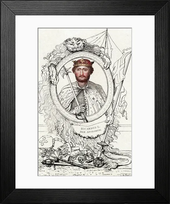 Framed Print : Richard I, King of England Framed Print : Richard I, King of England