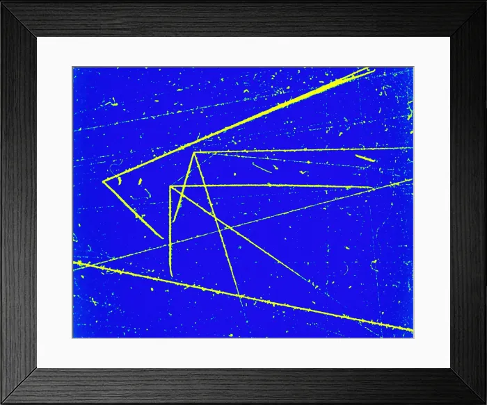 Framed Print : Nuclear Particle Tracks