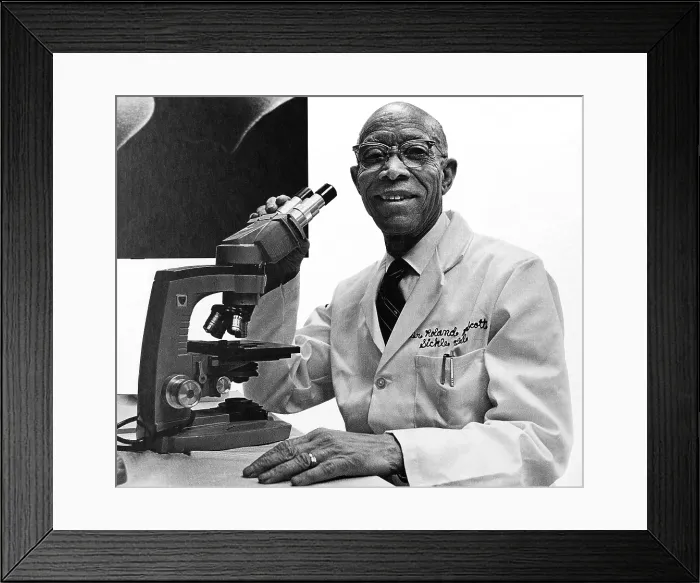 Framed Print : Roland Scott, American Medical Researcher