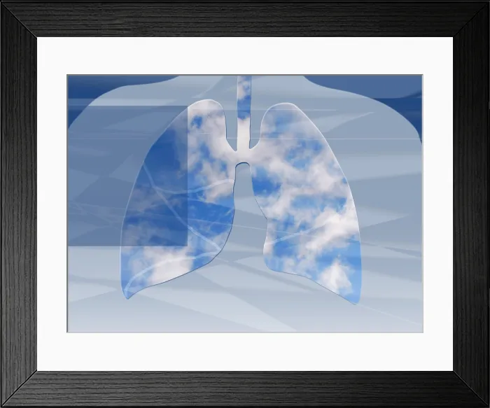 Framed Print : Non-Polluted Lungs