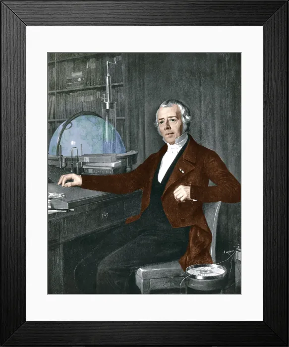 Framed Print : Hans Christian Orsted, Danish Physicist