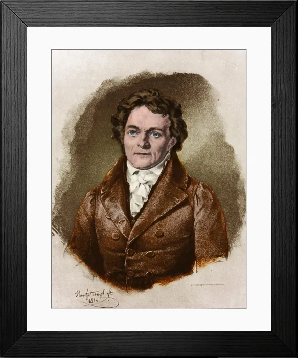 Framed Print : Alois Senefelder, German Inventor