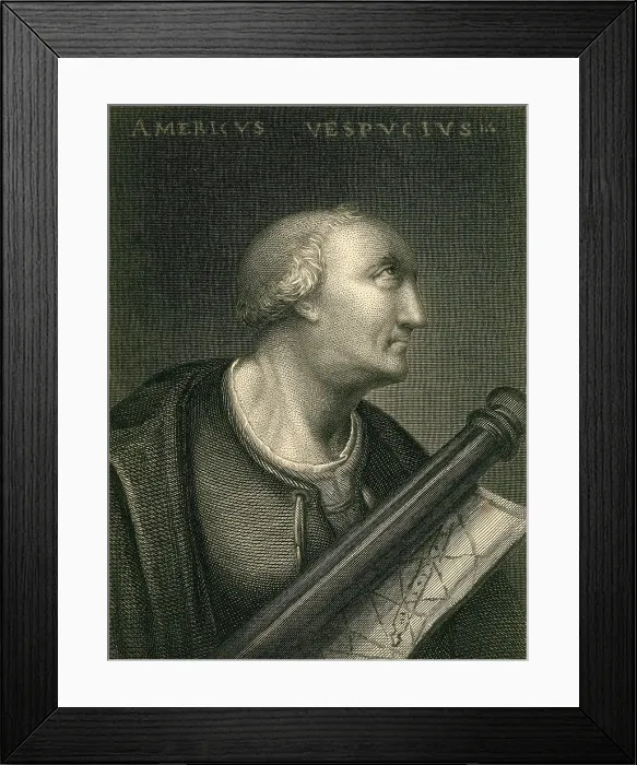 Framed Print : Amerigo Vespucci, Italian Explorer Framed Print : Amerigo Vespucci, Italian Explorer