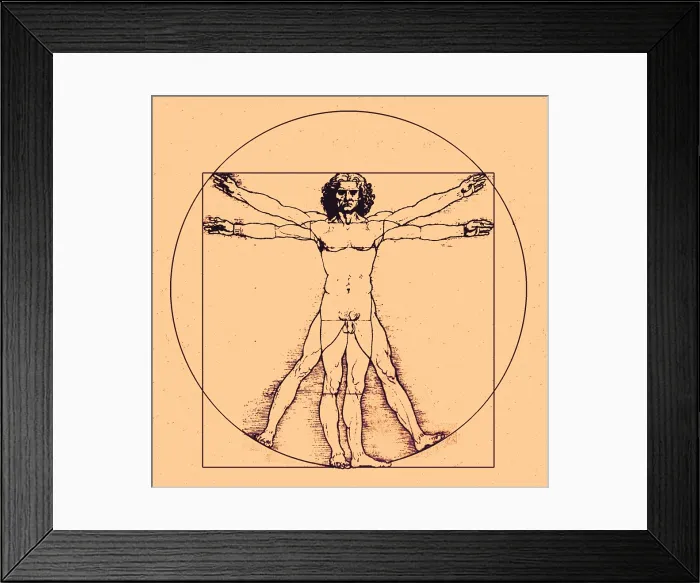 Framed Print : Human body by Da Vinci Framed Print : Human body by Da Vinci