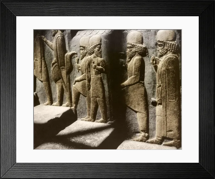 Framed Print : Tribute Bearers, Persepolis, Iran Framed Print : Tribute Bearers, Persepolis, Iran