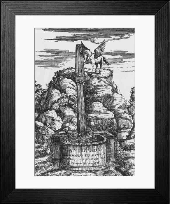 Framed Print : Pegasus on Mount Parnassus Framed Print : Pegasus on Mount Parnassus