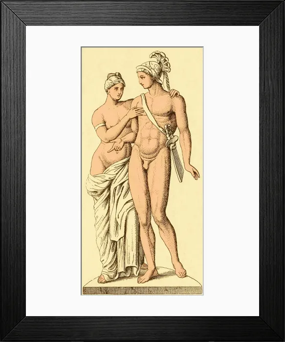 Framed Print : Aphrodite and Ares, Greek Olympians Framed Print : Aphrodite and Ares, Greek Olympians