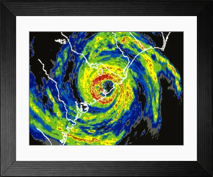 Framed Print : Hurricane Hugo, 1989 Framed Print : Hurricane Hugo, 1989