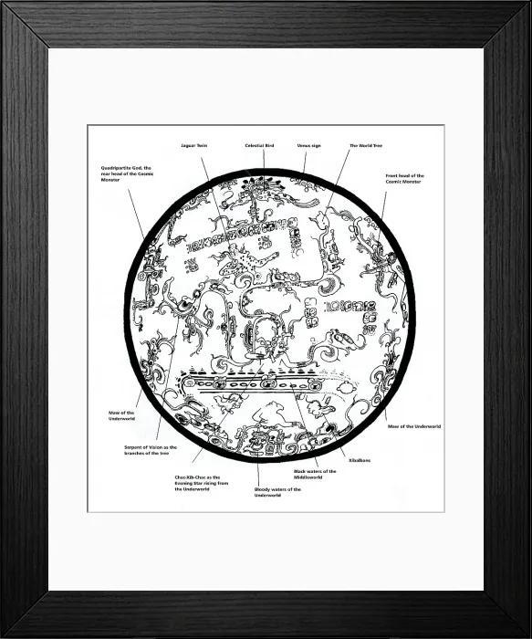 Framed Print : Mayan Cosmos Framed Print : Mayan Cosmos