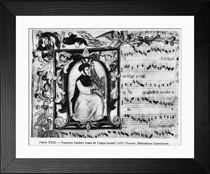 Framed Print : Francesco Landini, Italian Composer