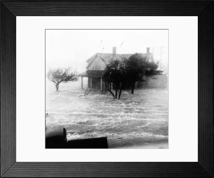 Framed Print : Storm Surge During Hurricane Framed Print : Storm Surge During Hurricane