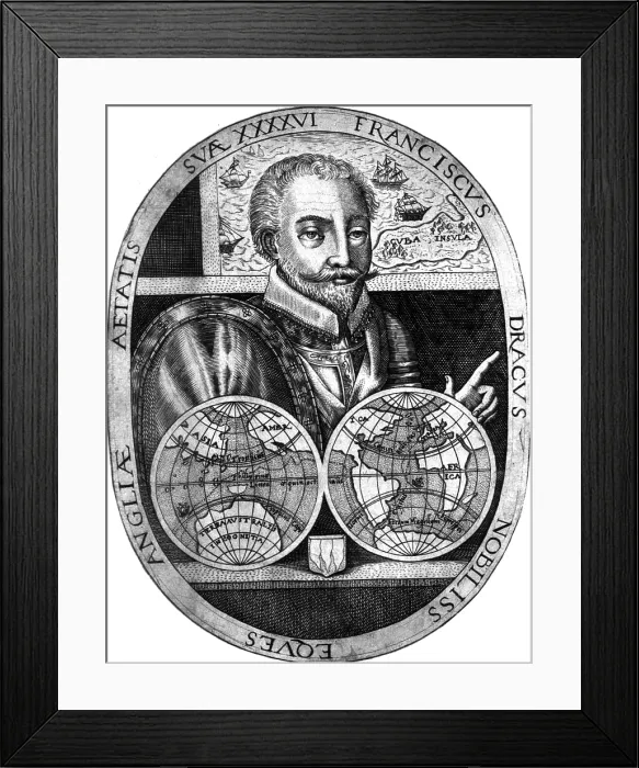 Framed Print : Francis Drake, English Explorer Framed Print : Francis Drake, English Explorer