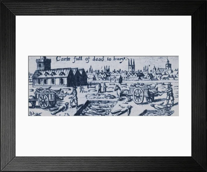 Framed Print : Great Plague of London, 1665 Framed Print : Great Plague of London, 1665
