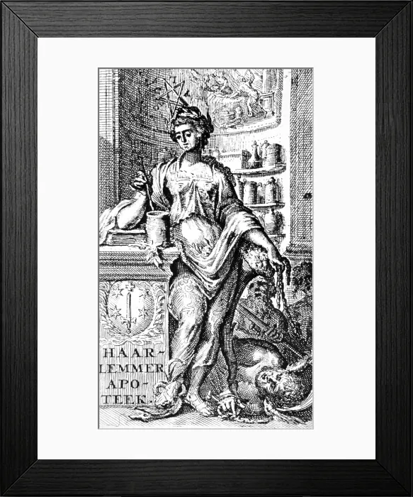 Framed Print : Hygeia, Greek Goddess of Health