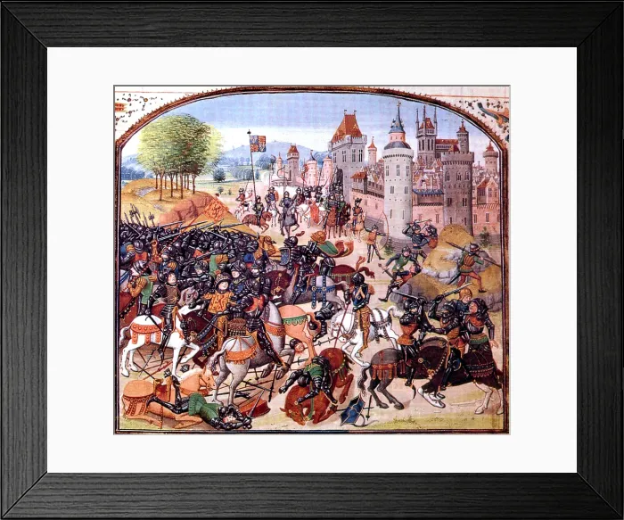Framed Print : Battle of Neville's Cross, 1346