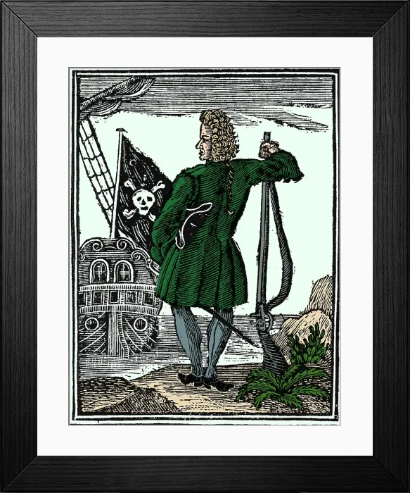 Framed Print : Stede Bonnet, English Pirate Framed Print : Stede Bonnet, English Pirate