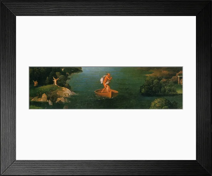 Framed Print : Landscape with Charon Crossing the Styx