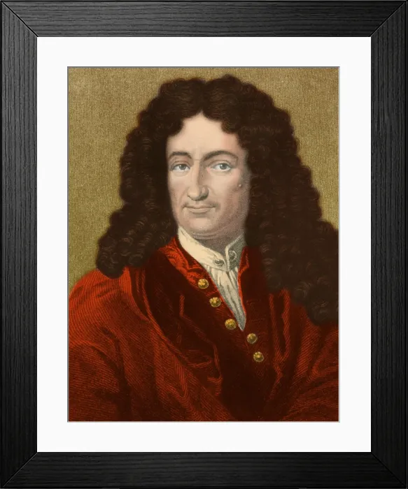 Framed Print : Gottfried Wilhelm Leibniz, German Mathematician