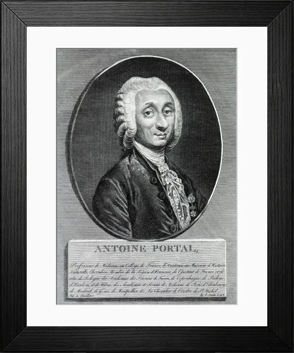 Framed Print : Antoine Portal, French Anatomist Framed Print : Antoine Portal, French Anatomist