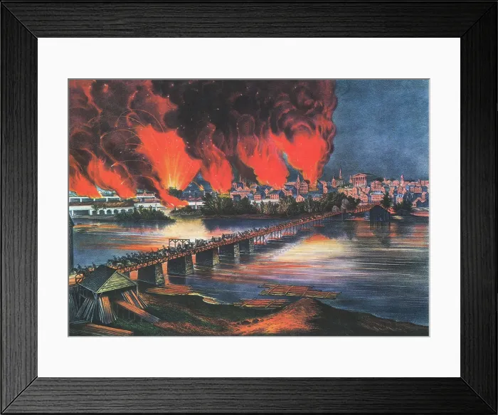 Framed Print : American Civil War, Fall of Richmond, 1865 Framed Print : American Civil War, Fall of Richmond, 1865