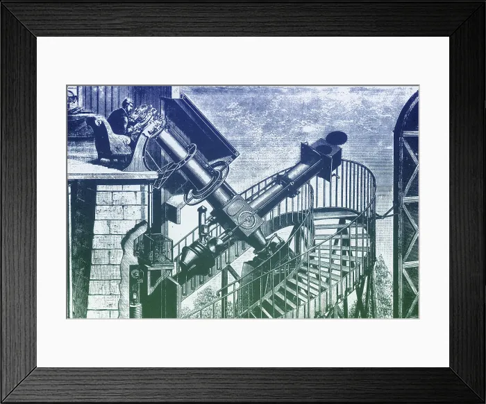 Framed Print : Equatorial Telescope, Paris Observatory, 1883