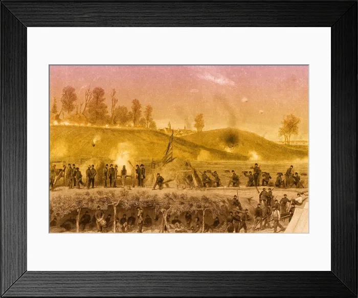 Framed Print : Siege of Vicksburg, 1863