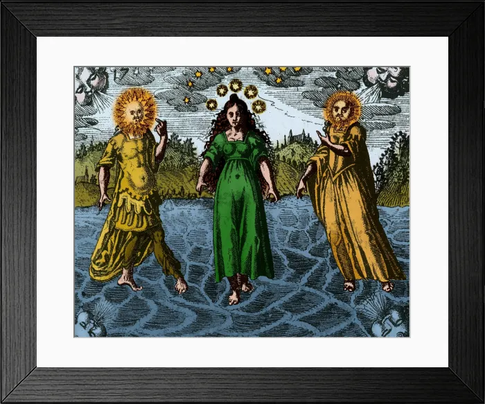 Framed Print : Alchemy Illustration Framed Print : Alchemy Illustration