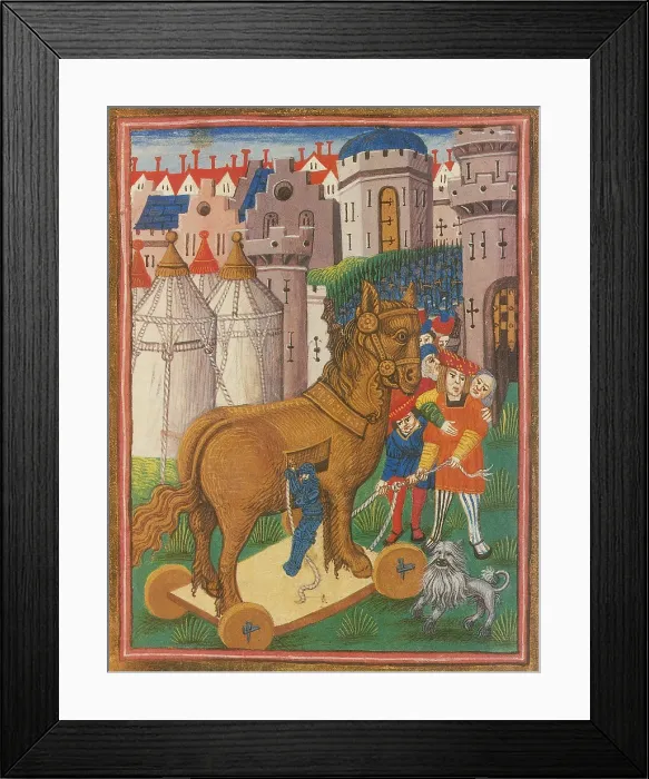 Framed Print : Trojan War, Trojan Horse Framed Print : Trojan War, Trojan Horse