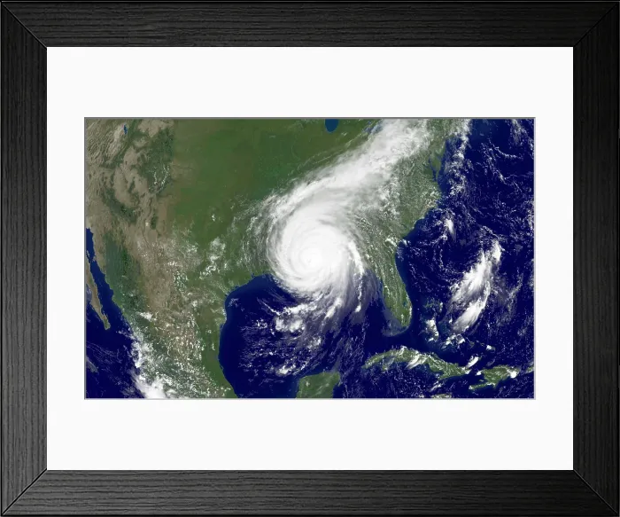 Framed Print : Hurricane Katrina Framed Print : Hurricane Katrina