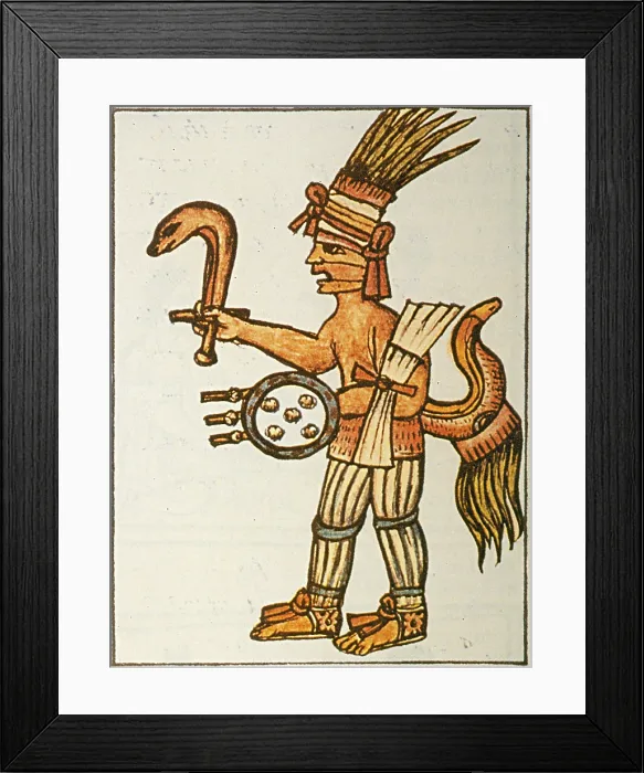 Framed Print : Huitzilopochtli, Aztec God of War Framed Print : Huitzilopochtli, Aztec God of War