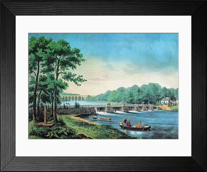 Framed Print : Harlem River, New York, 19th Century Framed Print : Harlem River, New York, 19th Century