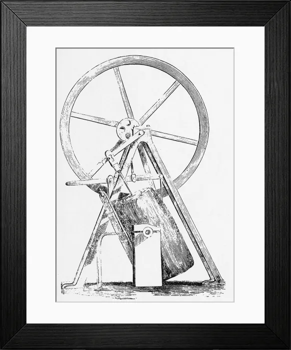 Framed Print : James Watt, Oscillating Engine, 18th Century Framed Print : James Watt, Oscillating Engine, 18th Century