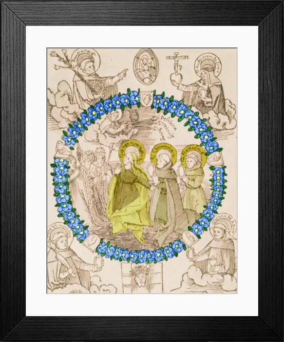 Framed Print : Medieval Plague Card Framed Print : Medieval Plague Card
