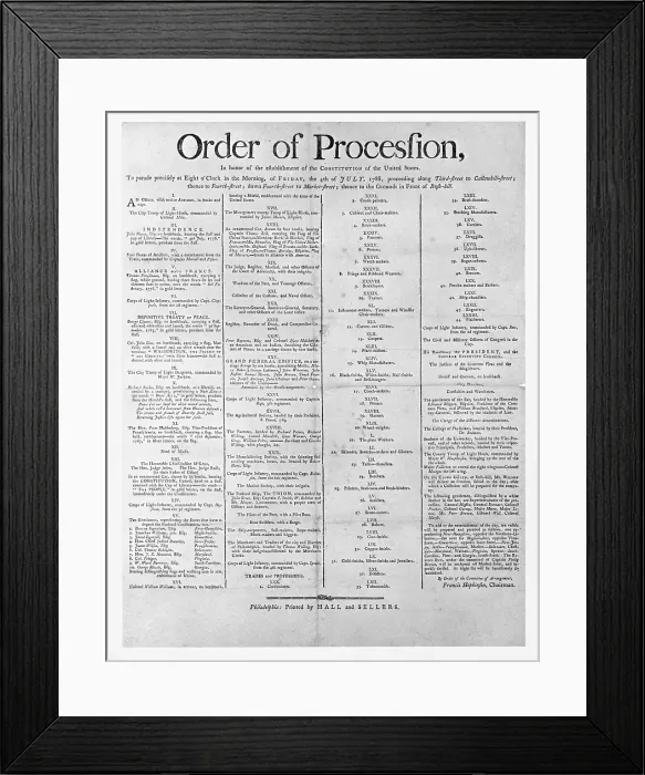 Framed Print : Parade for the US Constitution Framed Print : Parade for the US Constitution