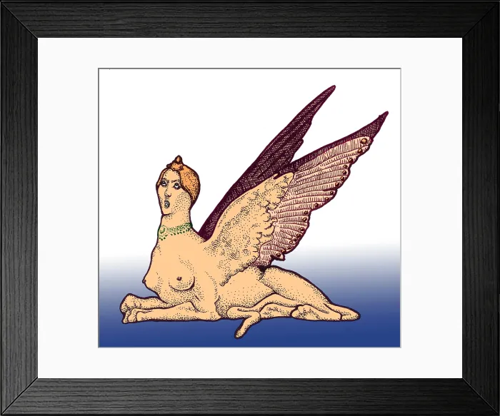 Framed Print : Sphinx, Legendary Creature Framed Print : Sphinx, Legendary Creature