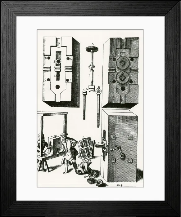 Framed Print : Rolling Mill for Lead Strips Framed Print : Rolling Mill for Lead Strips