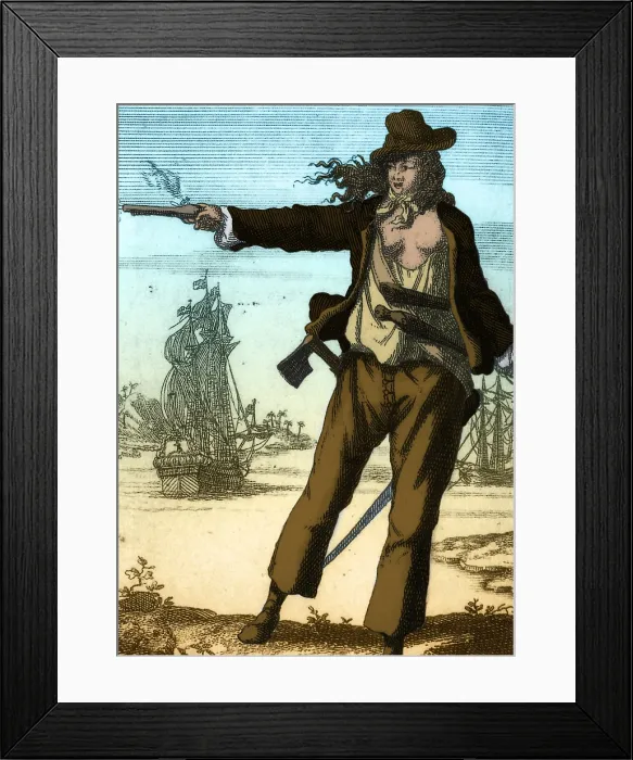 Framed Print : Anne Bonny, Irish Pirate Framed Print : Anne Bonny, Irish Pirate