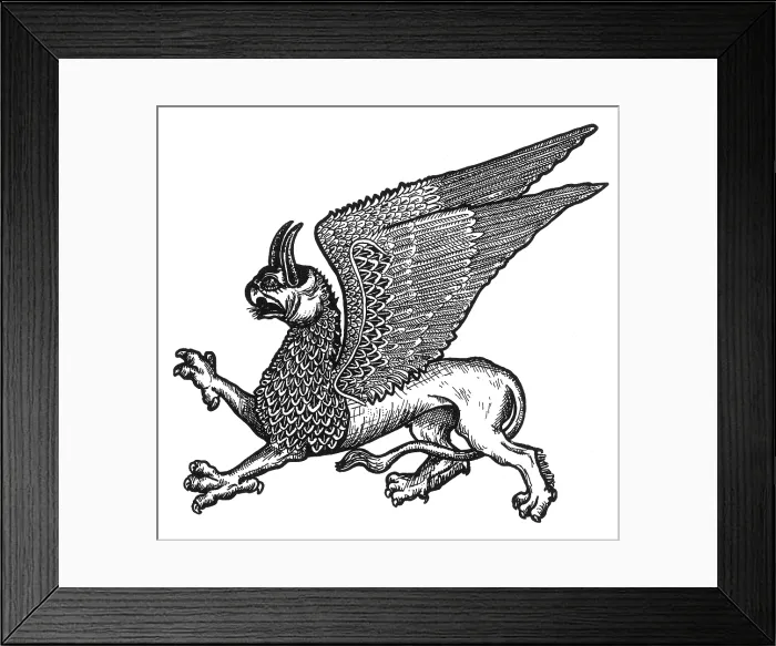 Framed Print : Griffin, Legendary Creature Framed Print : Griffin, Legendary Creature
