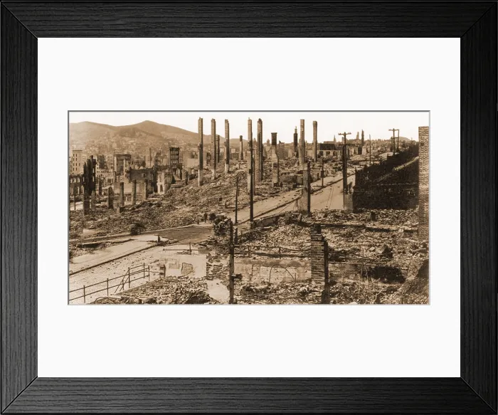 Framed Print : San Francisco Earthquake, 1906 Framed Print : San Francisco Earthquake, 1906