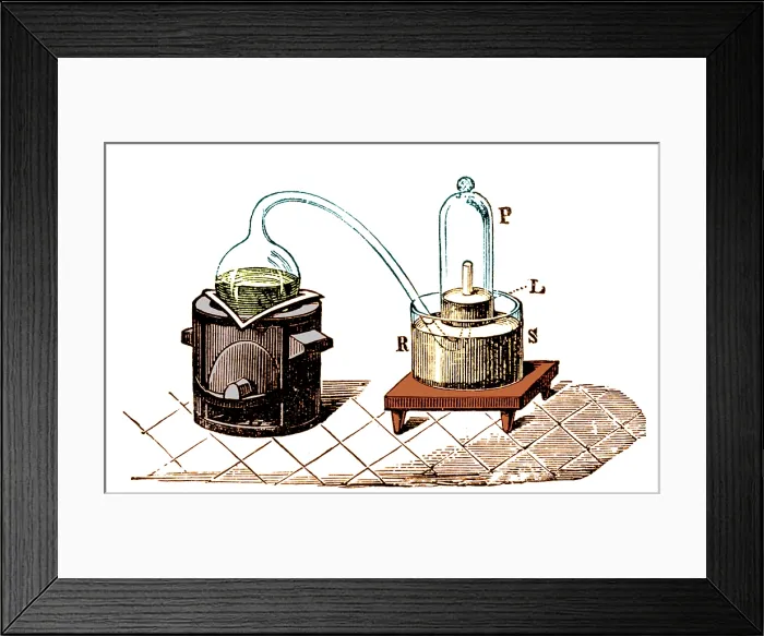 Framed Print : Lavoisier's Apparatus to Study Air Composition
